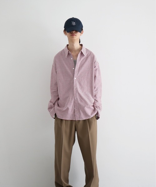 KAIKO(カイコー)の「KAIKO Regular collar shirt(シャツ/ブラウス・メンズ・ブラック/ネイビー/サックスブルー/レッド・2)」の4枚目の写真