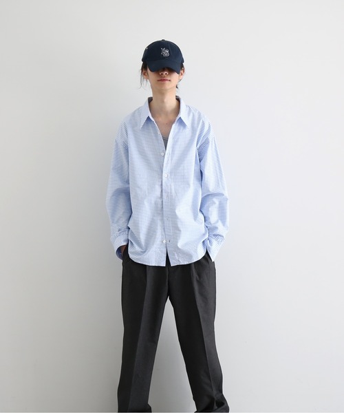 KAIKO(カイコー)の「KAIKO Regular collar shirt(シャツ/ブラウス・メンズ・ブラック/ネイビー/サックスブルー/レッド・2)」の3枚目の写真
