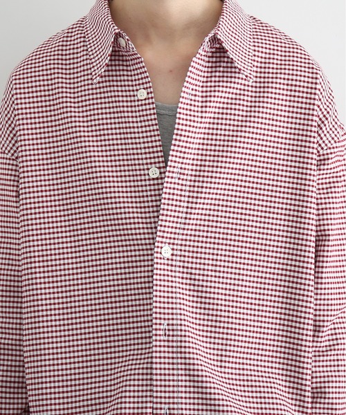 KAIKO(カイコー)の「KAIKO Regular collar shirt(シャツ/ブラウス・メンズ・ブラック/ネイビー/サックスブルー/レッド・2)」の19枚目の写真
