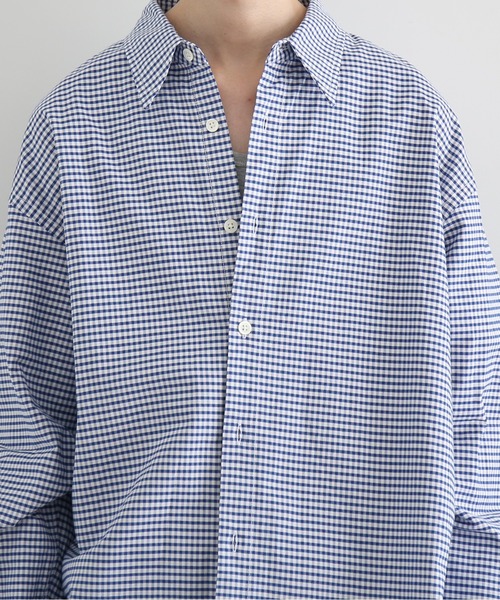 KAIKO(カイコー)の「KAIKO Regular collar shirt(シャツ/ブラウス・メンズ・ブラック/ネイビー/サックスブルー/レッド・2)」の11枚目の写真