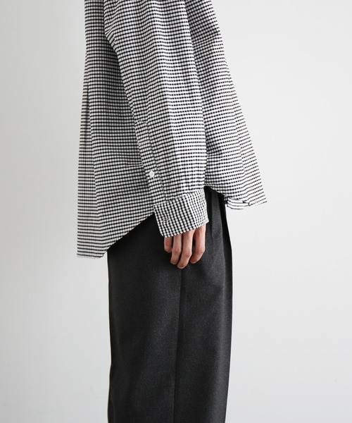 KAIKO(カイコー)の「KAIKO Regular collar shirt(シャツ/ブラウス・メンズ・ブラック/ネイビー/サックスブルー/レッド・2)」の8枚目の写真