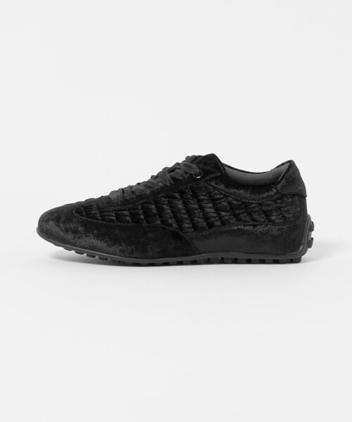 SY UNITED ARROWS(シーユナイテッドアローズ)の「<SY>ギャザーディテール スニーカー20↑(スニーカー・レディース・ライトグレー/ブラック/パープル/ダークブラウン・24.5cm/22cm/23cm/23.5cm/25cm/24cm/22.5cm)」の1枚目の写真