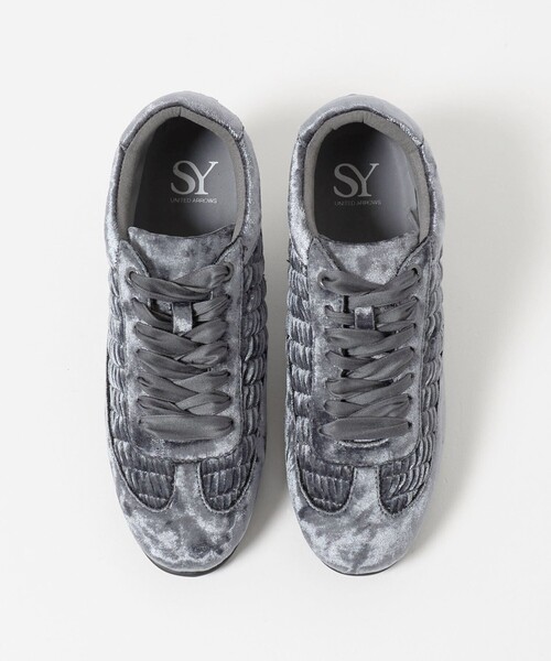 SY UNITED ARROWS(シーユナイテッドアローズ)の「<SY>ギャザーディテール スニーカー20↑(スニーカー・レディース・ライトグレー/ブラック/パープル/ダークブラウン・24.5cm/22cm/23cm/23.5cm/25cm/24cm/22.5cm)」の6枚目の写真