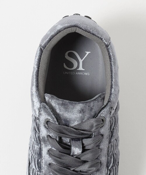 SY UNITED ARROWS(シーユナイテッドアローズ)の「<SY>ギャザーディテール スニーカー20↑(スニーカー・レディース・ライトグレー/ブラック/パープル/ダークブラウン・24.5cm/22cm/23cm/23.5cm/25cm/24cm/22.5cm)」の10枚目の写真