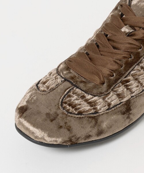 SY UNITED ARROWS(シーユナイテッドアローズ)の「<SY>ギャザーディテール スニーカー20↑(スニーカー・レディース・ライトグレー/ブラック/パープル/ダークブラウン・24.5cm/22cm/23cm/23.5cm/25cm/24cm/22.5cm)」の14枚目の写真