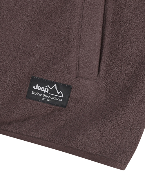 JEEP（ジープ）の「2way ピークロゴ ラウンドネック フリース D/BROWN (JR5TZU192DB)（その他アウター・レディース・その他・SMALL/MEDIUM/LARGE/X-LARGE/2XL）」の5枚目の写真