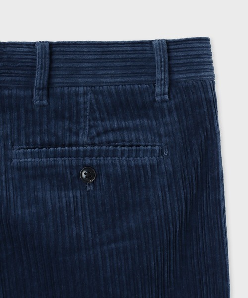 PS Paul Smith(ピーエスポールスミス)の「ワイドコーデュロイ タックトラウザーズ / 262103 A109(その他パンツ・メンズ・ネイビー/ダークグレー・MEDIUM/LARGE)」の3枚目の写真