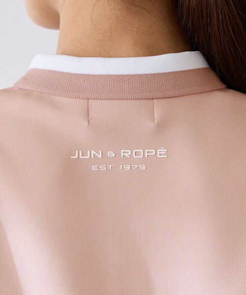 JUN&ROPE'(ジュンアンドロペ)の「アクアスーティングジャージーポロプルオーバー/セットアップ対応・UV(ポロシャツ・レディース・グレー/グリーン・S/M/L)」の7枚目の写真