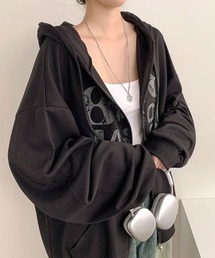 ヴィンテージロゴ ダブルジップパーカー