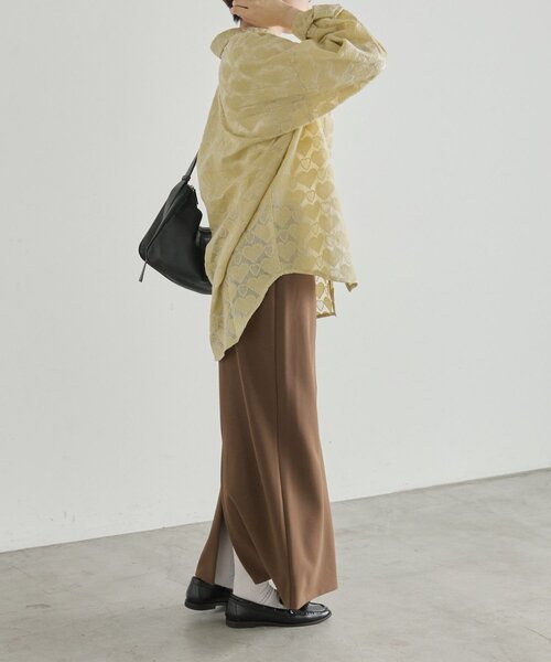 ear PAPILLONNER(イアパピヨネ)の「シアーハートシャツ【SUM1 STYLE】(シャツ/ブラウス・レディース・ホワイト/レモンイエロー・FREE)」の16枚目の写真