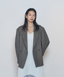 グレンチェック オーバージャケット