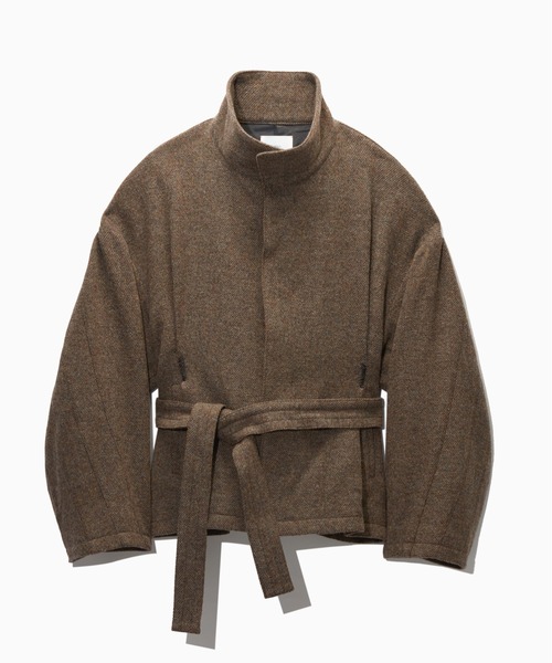 HARE(ハレ)の「【NARRIL】ORIGATA-STYLE Stand Blouson(ブルゾン・メンズ・ブラウン/ブラック・SMALL/MEDIUM)」の1枚目の写真