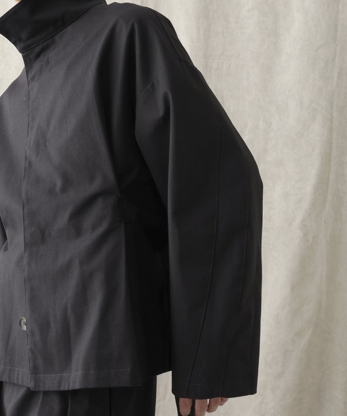 HARE(ハレ)の「【NARRIL】ORIGATA-STYLE Stand Blouson(ブルゾン・メンズ・ブラウン/ブラック・SMALL/MEDIUM)」の8枚目の写真