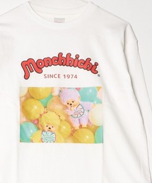 【98】【Monchhichi/モンチッチ】キャラクタープリントアソートロンT /グラフィックT/フォトプリント/キャラクター/アニマル/ベビチッチ長袖/レディース
