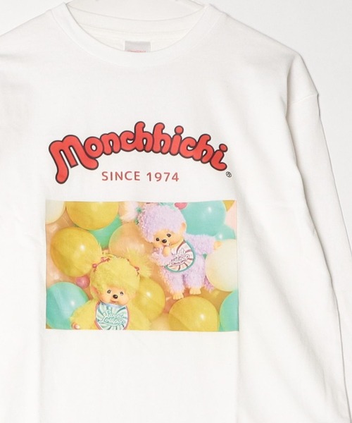 SlashDate(スラッシュデイト)の「【98】【Monchhichi/モンチッチ】キャラクタープリントアソートロンT /グラフィックT/フォトプリント/キャラクター/アニマル/ベビチッチ長袖/レディース(Tシャツ/カットソー・レディース・ホワイト/ブラック/ホワイト系/ホワイト系2/ホワイト系3/ブラック系/ブラック系2/ブラック系3・FREE)」の1枚目の写真