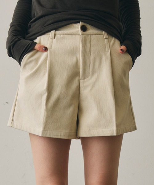 Trish(トリッシュ)の「細コールショートパンツ(その他パンツ・レディース・キャメル/ブラウン/アイボリー・MEDIUM/SMALL)」の10枚目の写真