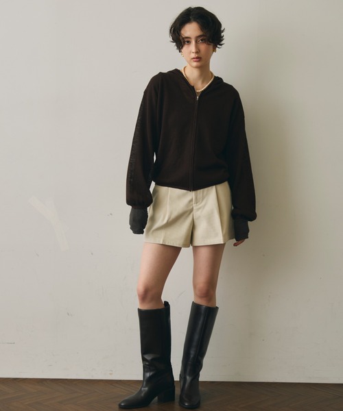 Trish(トリッシュ)の「細コールショートパンツ(その他パンツ・レディース・キャメル/ブラウン/アイボリー・MEDIUM/SMALL)」の12枚目の写真