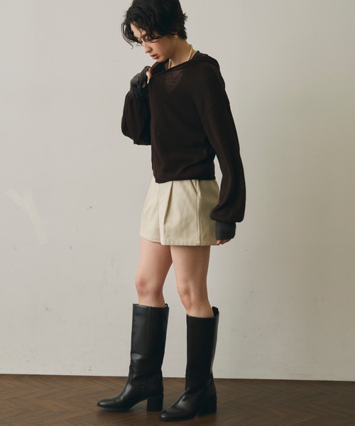 Trish(トリッシュ)の「細コールショートパンツ(その他パンツ・レディース・キャメル/ブラウン/アイボリー・MEDIUM/SMALL)」の13枚目の写真
