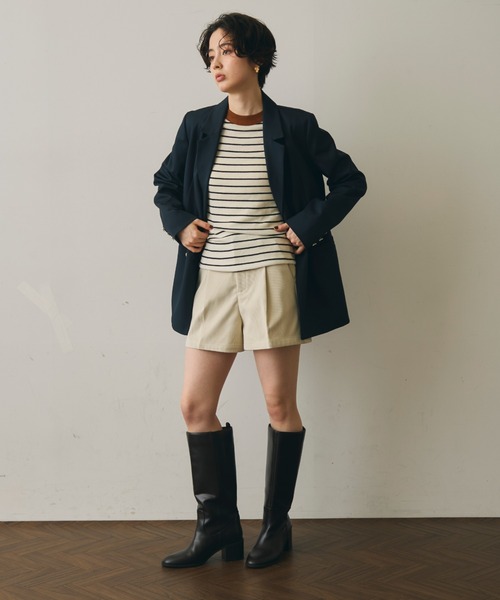 Trish(トリッシュ)の「細コールショートパンツ(その他パンツ・レディース・キャメル/ブラウン/アイボリー・MEDIUM/SMALL)」の15枚目の写真