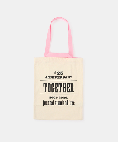 JOURNAL STANDARD LUXE(ジャーナルスタンダード ラックス)の「25THトート スモール(トートバッグ・レディース・ピンク/レッド/スカイブルー/バーガンディー/ホワイト×ホワイト/マスタード/ブラック/ホワイト/イエロー/ライトグリーン・FREE)」の3枚目の写真