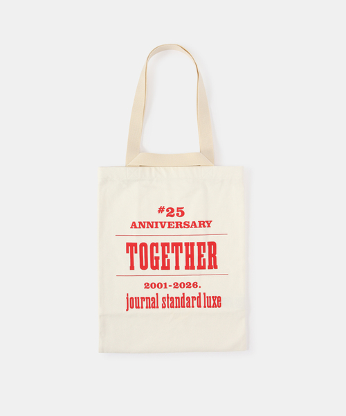 JOURNAL STANDARD LUXE(ジャーナルスタンダード ラックス)の「25THトート スモール(トートバッグ・レディース・ピンク/レッド/スカイブルー/バーガンディー/ホワイト×ホワイト/マスタード/ブラック/ホワイト/イエロー/ライトグリーン・FREE)」の2枚目の写真