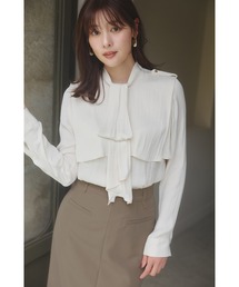 Tiered Frill Bow Blouse