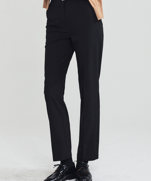 LORDLOAR(ロードロアル)の「エラスティックバンディングストレートスラックス BLACK(スラックス・レディース・その他・SMALL/MEDIUM/LARGE)」の1枚目の写真