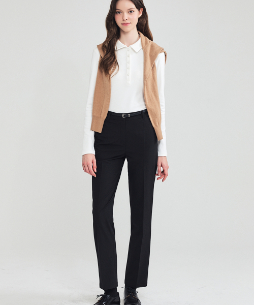 LORDLOAR(ロードロアル)の「エラスティックバンディングストレートスラックス BLACK(スラックス・レディース・その他・SMALL/MEDIUM/LARGE)」の2枚目の写真