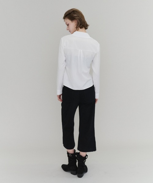 Rohwel(ローウェル)の「Side Snap Flare Capri Pants / サイドスナップフレアカプリパンツ(その他パンツ・レディース・カーキ/ブラック・FREE)」の8枚目の写真