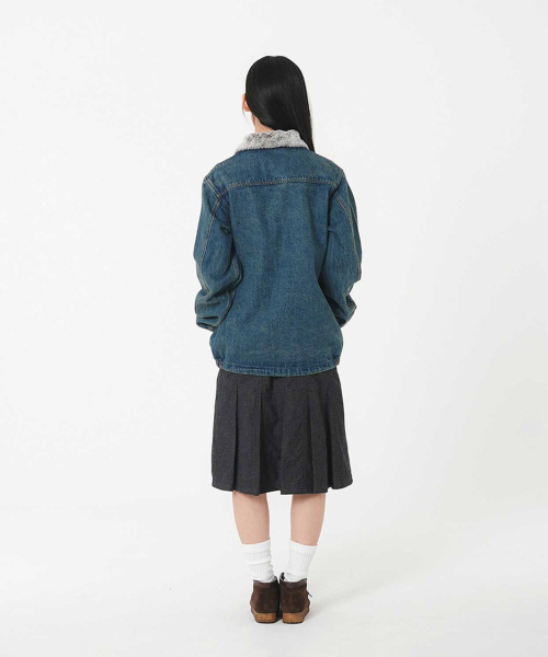 SAFARISPOT(サファリスポット)の「シェルパデニムトラッカージャケット(インディゴ)(デニムジャケット・レディース・その他・1/2)」の10枚目の写真