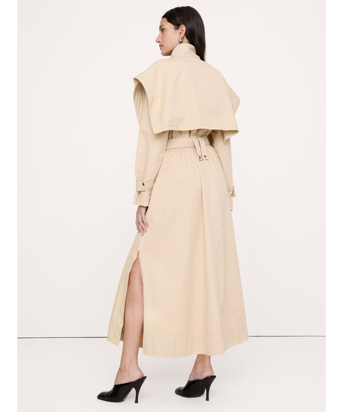 Banana Republic(バナナリパブリック)の「コットンツイル ユーティリティ トレンチドレス(ワンピース・レディース・アイボリー・L/M/S/XS)」の2枚目の写真