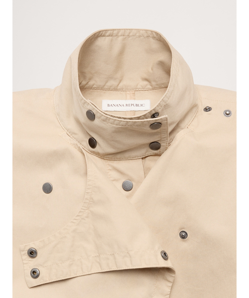 Banana Republic(バナナリパブリック)の「コットンツイル ユーティリティ トレンチドレス(ワンピース・レディース・アイボリー・L/M/S/XS)」の4枚目の写真