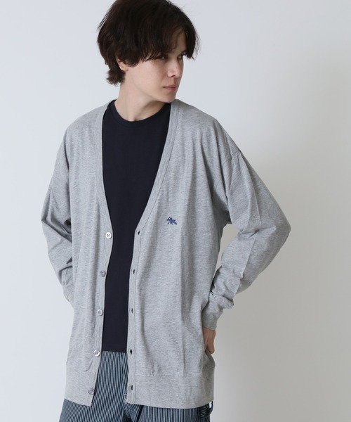 POLOCHAMPS(ポロチャンプス)の「POLOCHAMPS ポロチャンプス メンズ コットンカーディガン ワンポイント刺繍ロゴ(カーディガン/ボレロ・メンズ・チャコール/ネイビー/ブラック/杢グレー・L/M)」の3枚目の写真