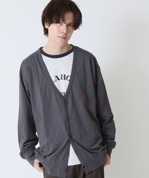 POLOCHAMPS ポロチャンプス メンズ コットンカーディガン ワンポイント刺繍ロゴ