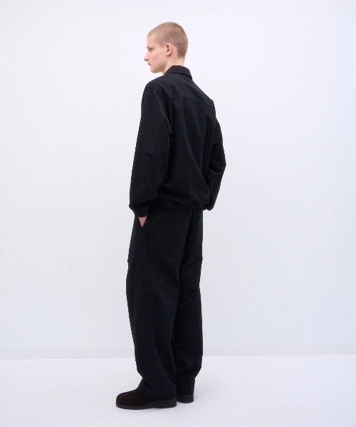 ATON（エイトン）の「【ATON/エイトン】COTTON GABARDINE | HARRINGTON JACKET（ブルゾン・メンズ・ブラック/グレー・4/2）」の4枚目の写真