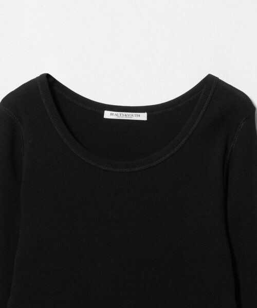 BEAUTY&YOUTH UNITED ARROWS(ビューティーアンドユースユナイテッドアローズ)の「コットンリブ クルーネック ロングスリーブ(Tシャツ/カットソー・レディース・ブラック/ブラウン系/オフホワイト・FREE)」の10枚目の写真