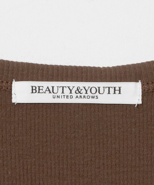 BEAUTY&YOUTH UNITED ARROWS(ビューティーアンドユースユナイテッドアローズ)の「コットンリブ クルーネック ロングスリーブ(Tシャツ/カットソー・レディース・ブラック/ブラウン系/オフホワイト・FREE)」の12枚目の写真