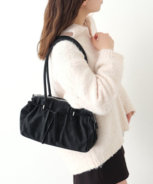 mystic（ミスティック）の「ドロストリボンBAG（トートバッグ・レディース・ブラウン/ブラック・ONE SIZE）」の3枚目の写真