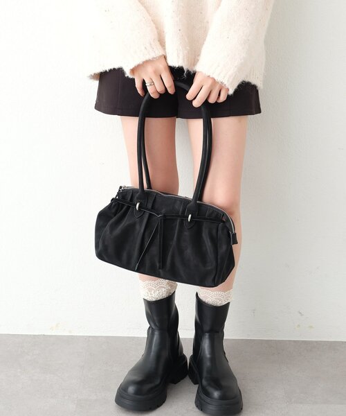mystic（ミスティック）の「ドロストリボンBAG（トートバッグ・レディース・ブラウン/ブラック・ONE SIZE）」の5枚目の写真