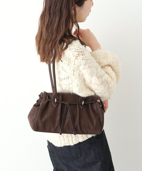 mystic（ミスティック）の「ドロストリボンBAG（トートバッグ・レディース・ブラウン/ブラック・ONE SIZE）」の9枚目の写真