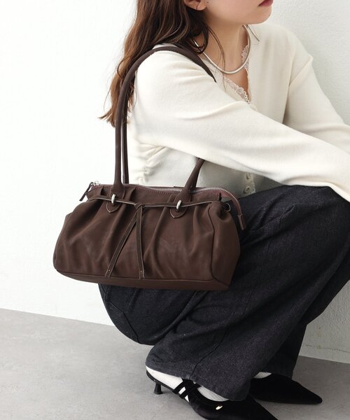 mystic（ミスティック）の「ドロストリボンBAG（トートバッグ・レディース・ブラウン/ブラック・ONE SIZE）」の10枚目の写真