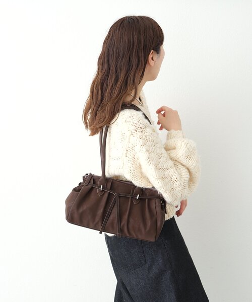 mystic（ミスティック）の「ドロストリボンBAG（トートバッグ・レディース・ブラウン/ブラック・ONE SIZE）」の11枚目の写真