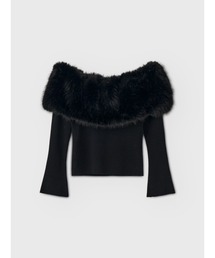 OFF SHOULDER FUR TOPS