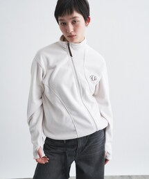 CODE A（コードエー）の「Girls department Club｜FLEECE CURVE ZIP BLOUSON（ブルゾン）」