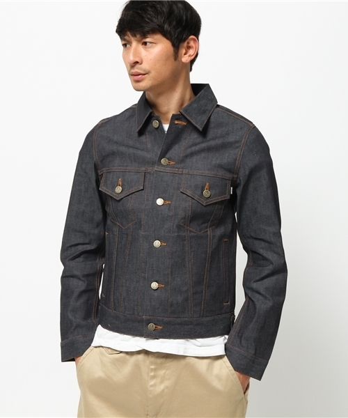 BEN DAVIS/PROJECT LINE（ベンデイビスプロジェクトライン）の「BAKER DENIM JACKET (MADE IN JAPAN)（デニムジャケット・メンズ・インディゴブルー/ライトインディゴブルー・LARGE/MEDIUM）」の19枚目の写真