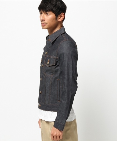 BEN DAVIS/PROJECT LINE（ベンデイビスプロジェクトライン）の「BAKER DENIM JACKET (MADE IN JAPAN)（デニムジャケット・メンズ・インディゴブルー/ライトインディゴブルー・LARGE/MEDIUM）」の20枚目の写真