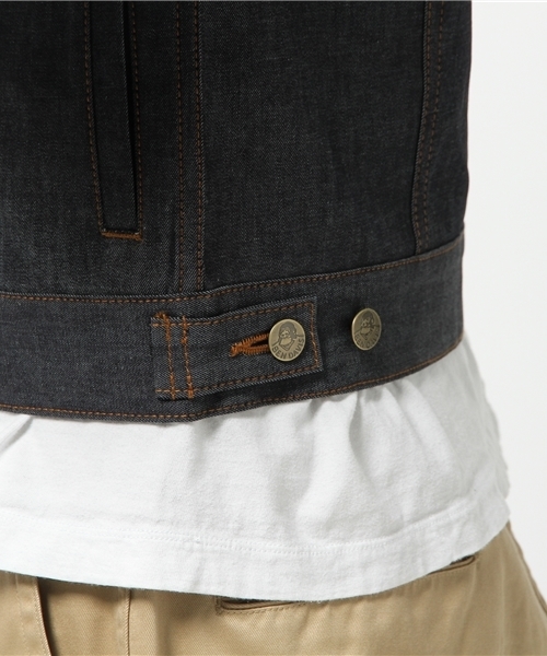 BEN DAVIS/PROJECT LINE（ベンデイビスプロジェクトライン）の「BAKER DENIM JACKET (MADE IN JAPAN)（デニムジャケット・メンズ・インディゴブルー/ライトインディゴブルー・LARGE/MEDIUM）」の14枚目の写真