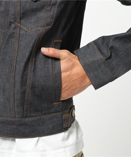 BEN DAVIS/PROJECT LINE（ベンデイビスプロジェクトライン）の「BAKER DENIM JACKET (MADE IN JAPAN)（デニムジャケット・メンズ・インディゴブルー/ライトインディゴブルー・LARGE/MEDIUM）」の15枚目の写真