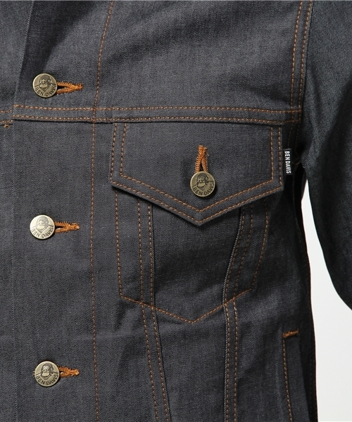 BEN DAVIS/PROJECT LINE（ベンデイビスプロジェクトライン）の「BAKER DENIM JACKET (MADE IN JAPAN)（デニムジャケット・メンズ・インディゴブルー/ライトインディゴブルー・LARGE/MEDIUM）」の16枚目の写真