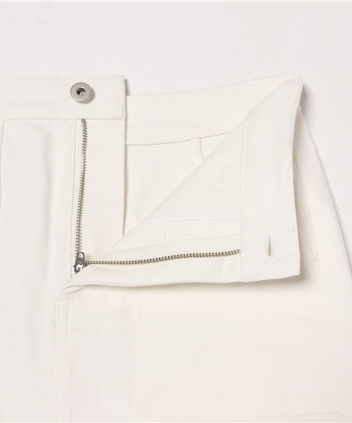 goocy（グーシー）の「サイドスリットデニムミドルスカート（スカート・レディース・ブラック/ホワイト/レッド・FREE）」の11枚目の写真